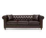 Mark Harris Montrose Brown Leather 3-Seater Sofa