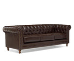 Mark Harris Montrose Brown Leather 3-Seater Sofa