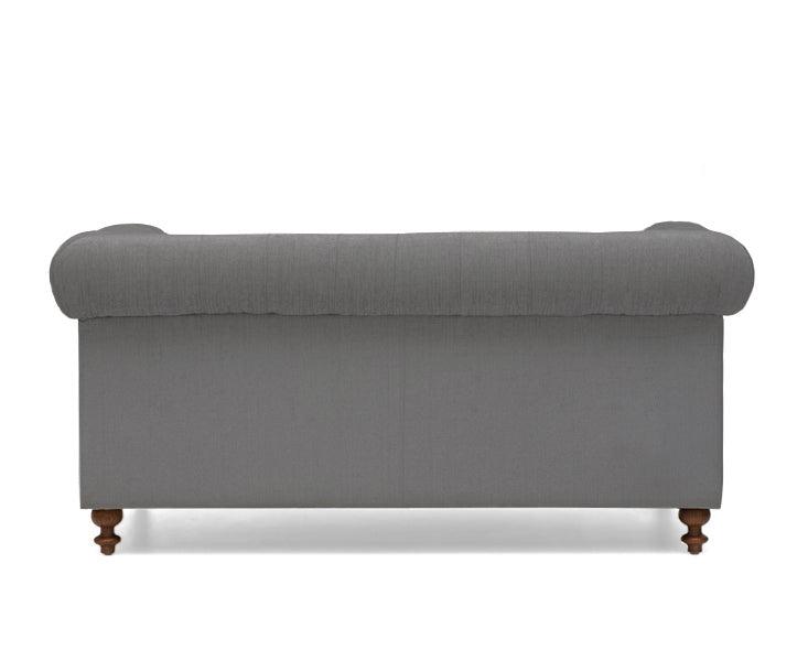 Mark Harris Montrose Grey Linen Fabric 2-seater Sofa