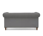 Mark Harris Montrose Grey Linen Fabric 2-seater Sofa