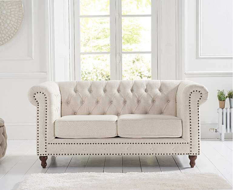 Mark Harris Montrose Ivory Linen 2-seater Sofa