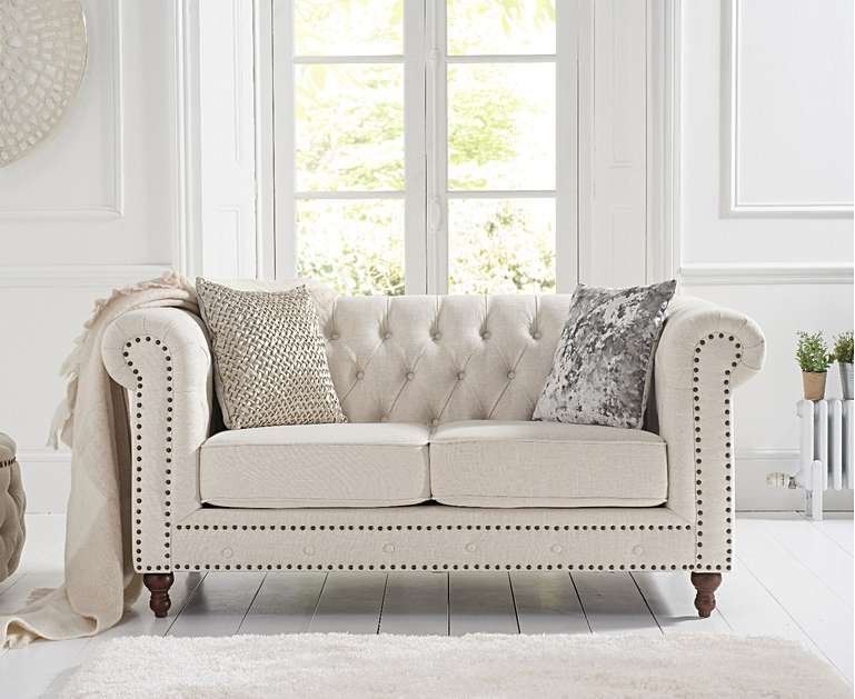 Mark Harris Montrose Ivory Linen 2-seater Sofa