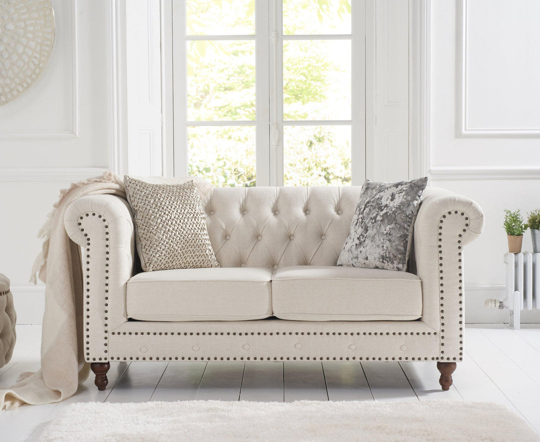 Mark Harris Montrose Ivory Linen 2-seater Sofa