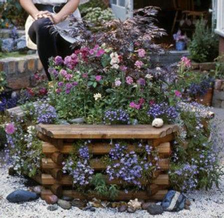 Medium Hexagonal Norlog Treated Timber Planter