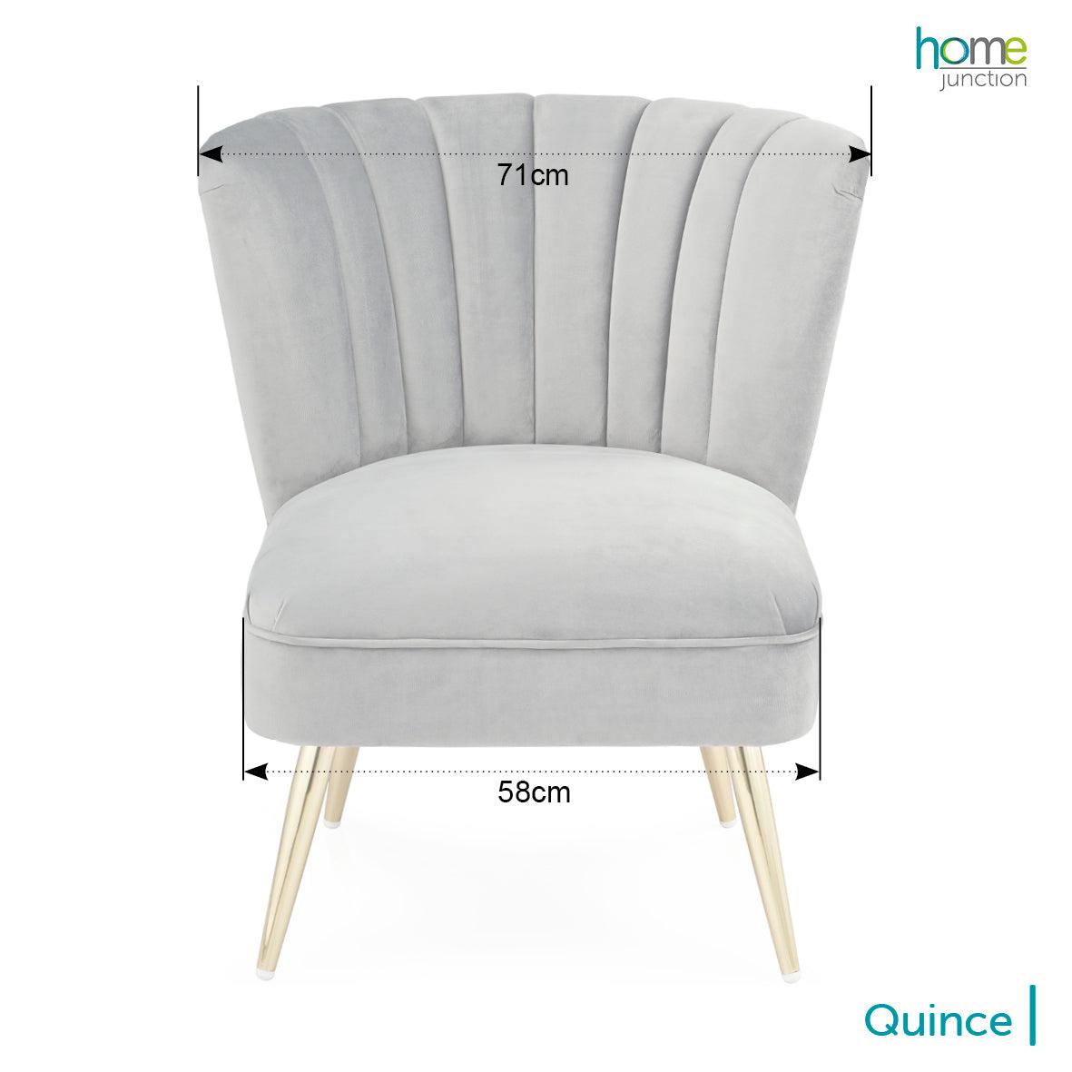 Quince | Cocktail Chair in Cool Grey