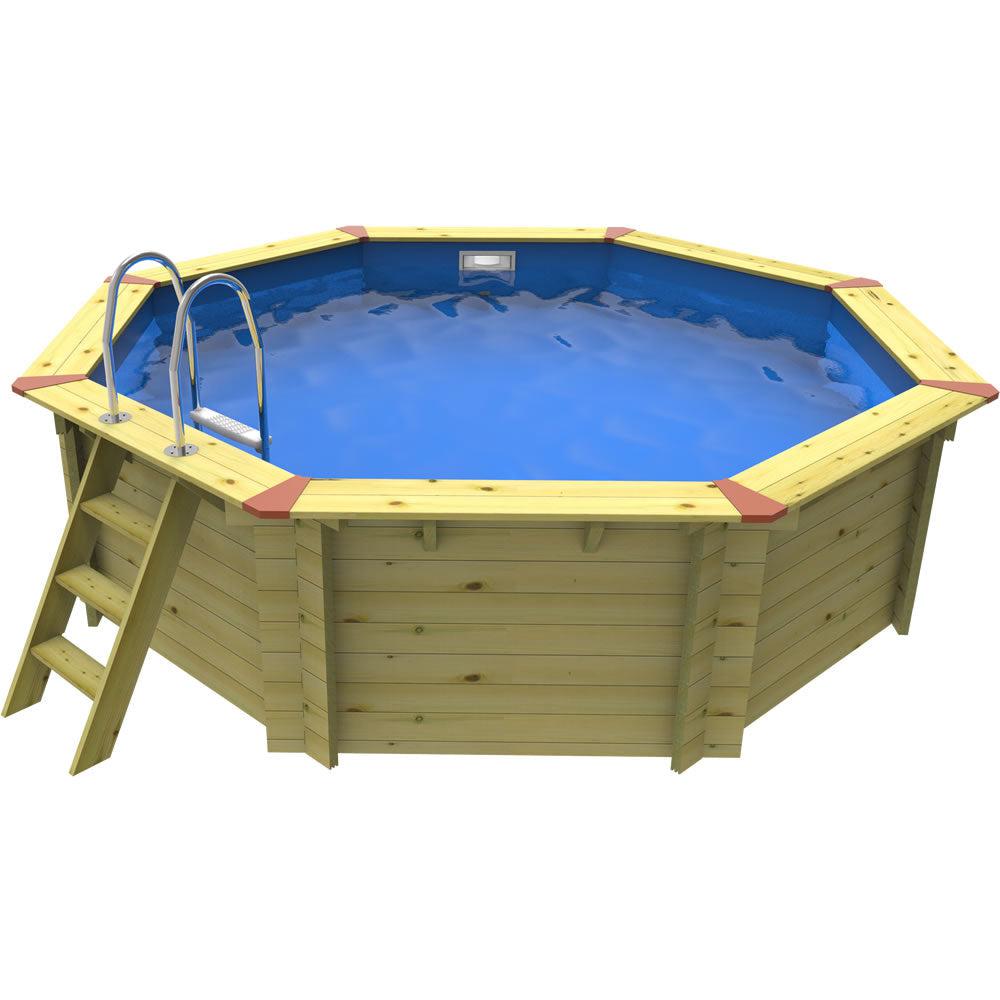 Small Eco 4m 2500 gallon Octagonal Timber Above-Ground Swimming Pool Kit