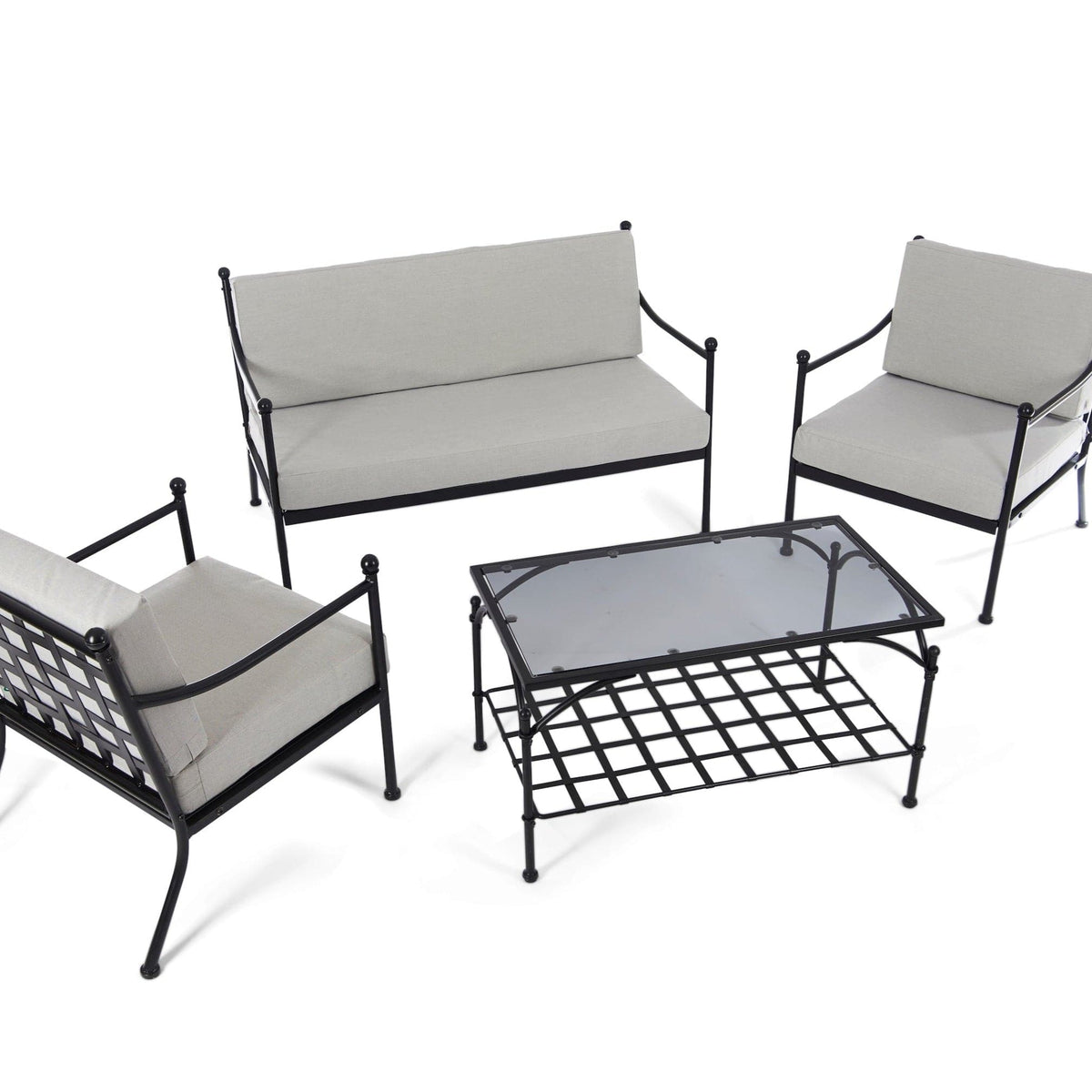 Steel Painted Outdoor/ Conservatory Sofa, armchairs & Table Set