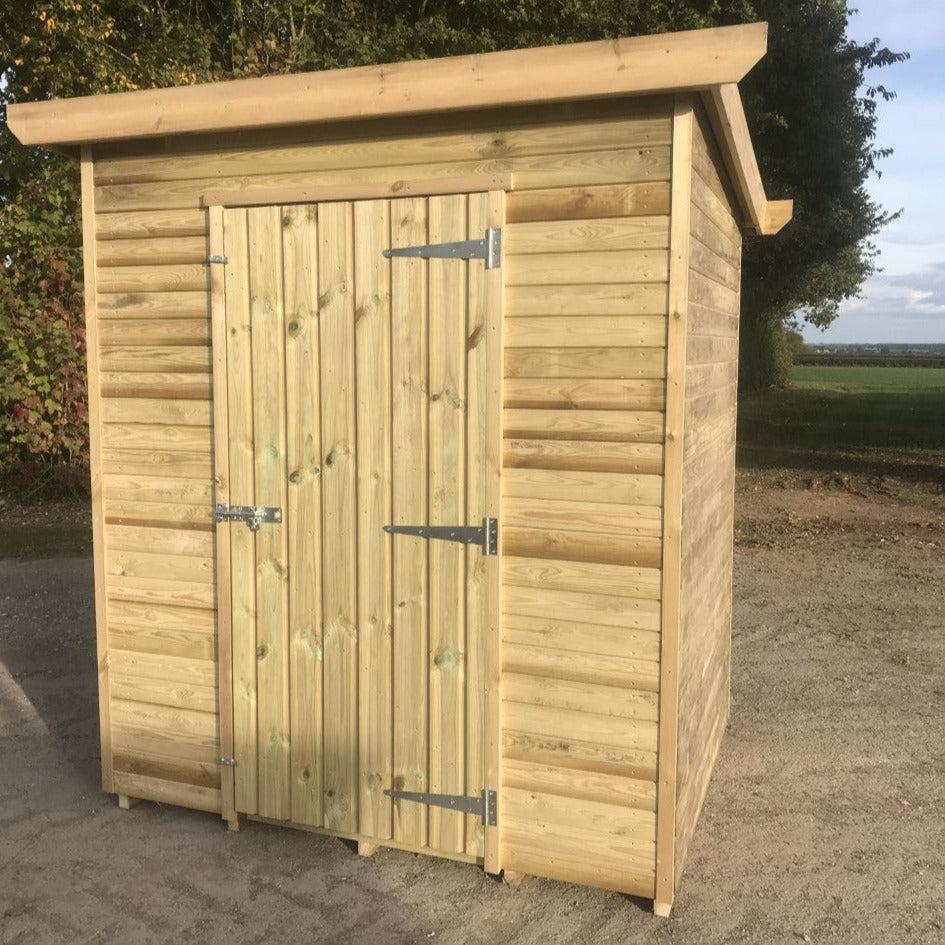 Tanalised Timber Apex Garden Shed, various sizes