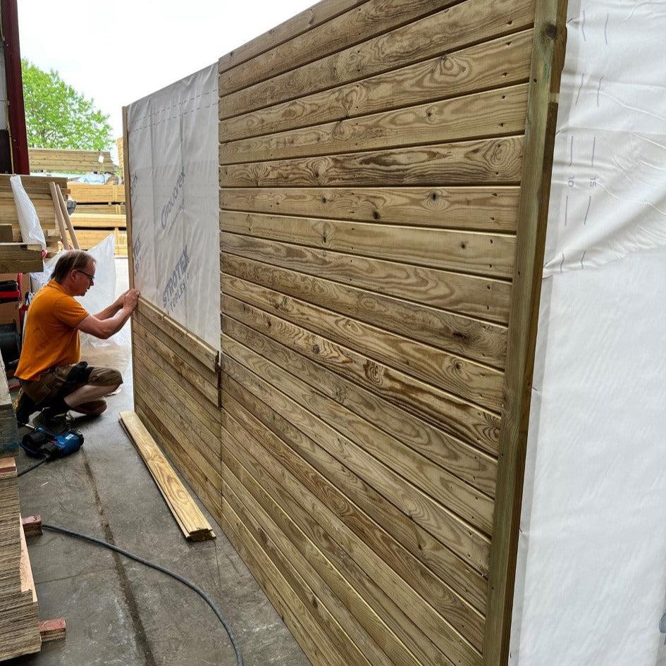 Tanalised Timber Apex Garden Shed, various sizes