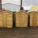 Tanalised Timber Apex Garden Shed, various sizes