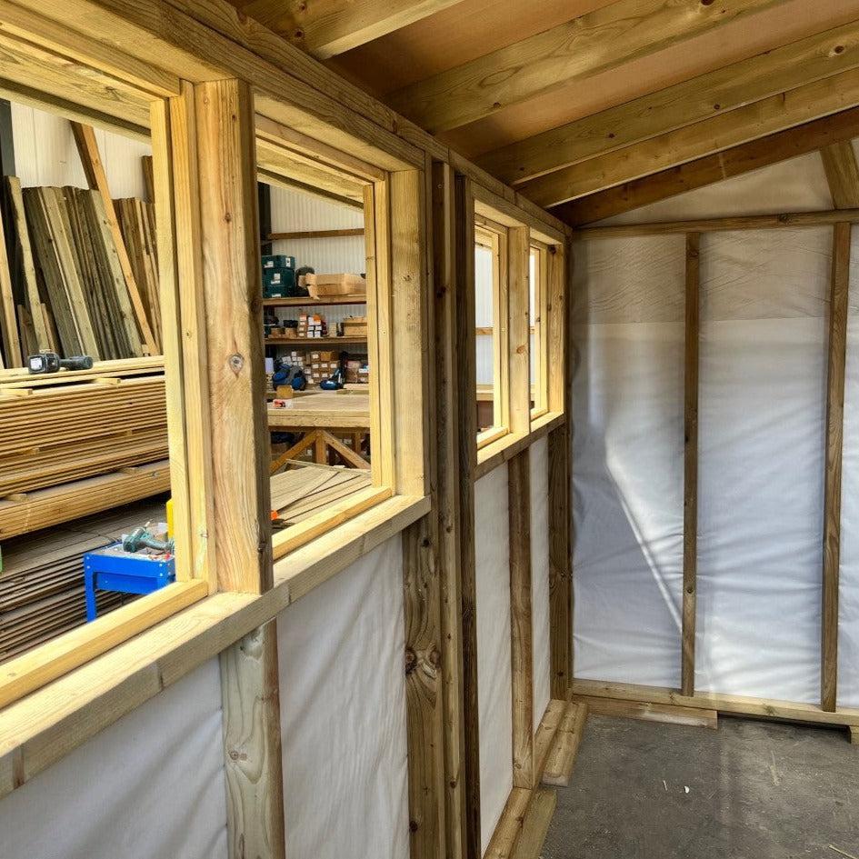 Tanalised Timber Apex Garden Shed, various sizes