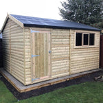 Tanalised Timber Apex Garden Shed, various sizes