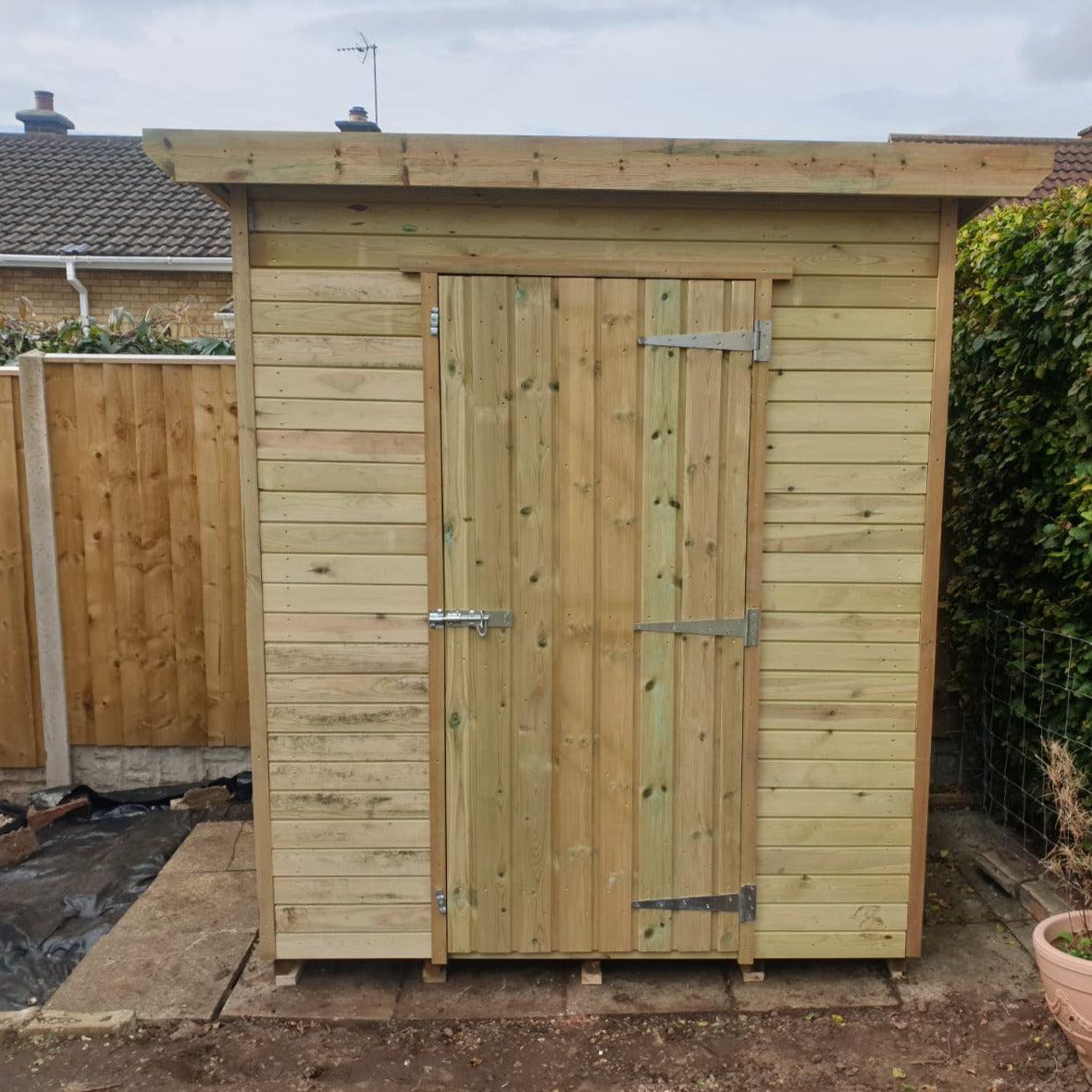 Tanalised Timber Apex Garden Shed, various sizes