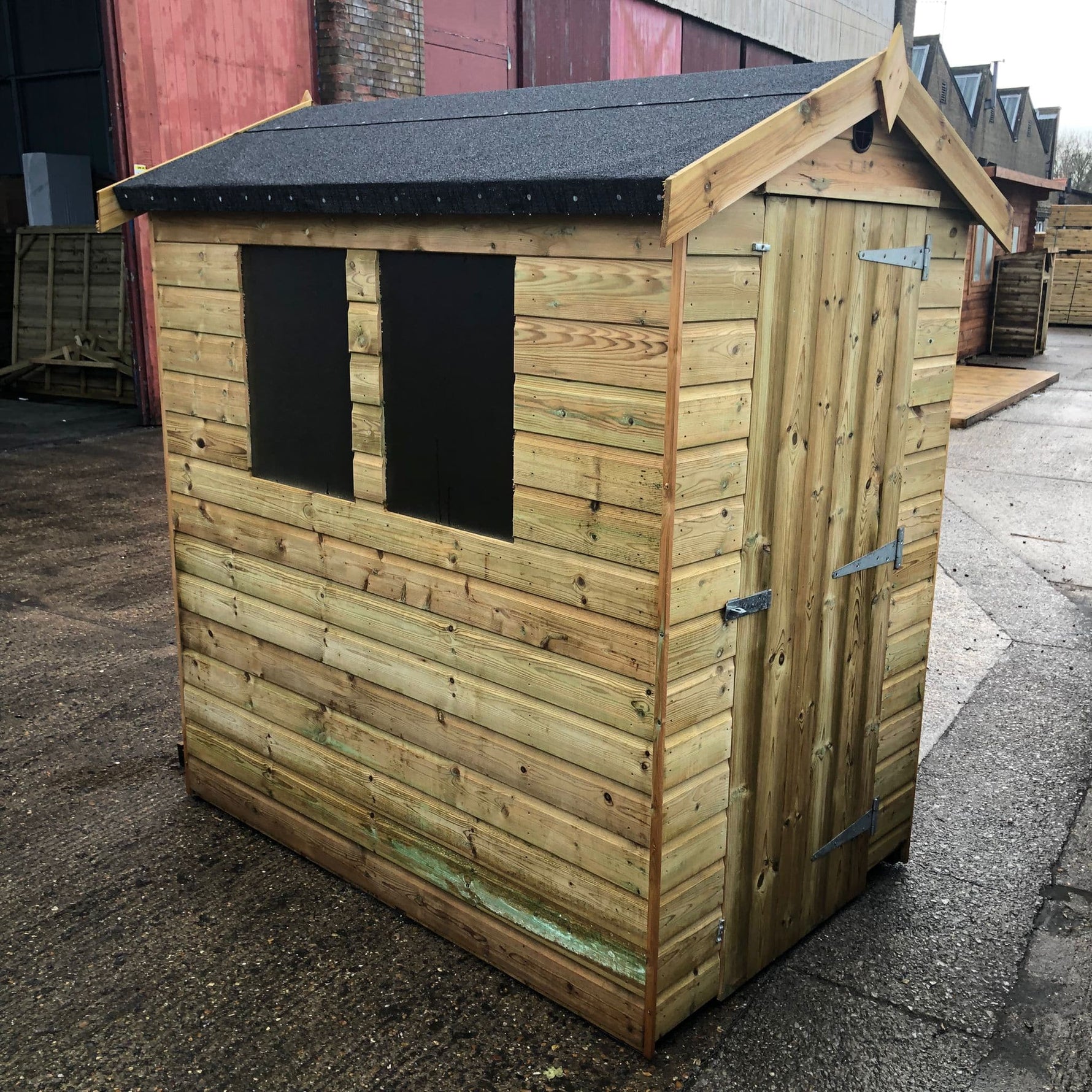 Tanalised Timber Apex Garden Shed, various sizes