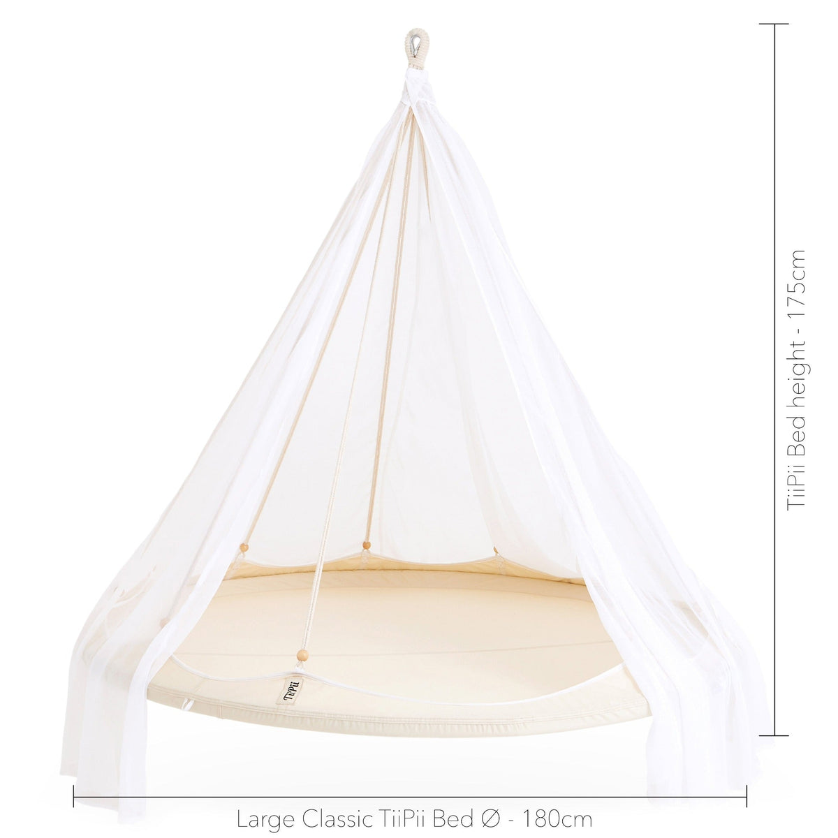 TiiPii Classic Hanging Day Bed Tent - Large-6ft Diameter, Four Beautiful Colours