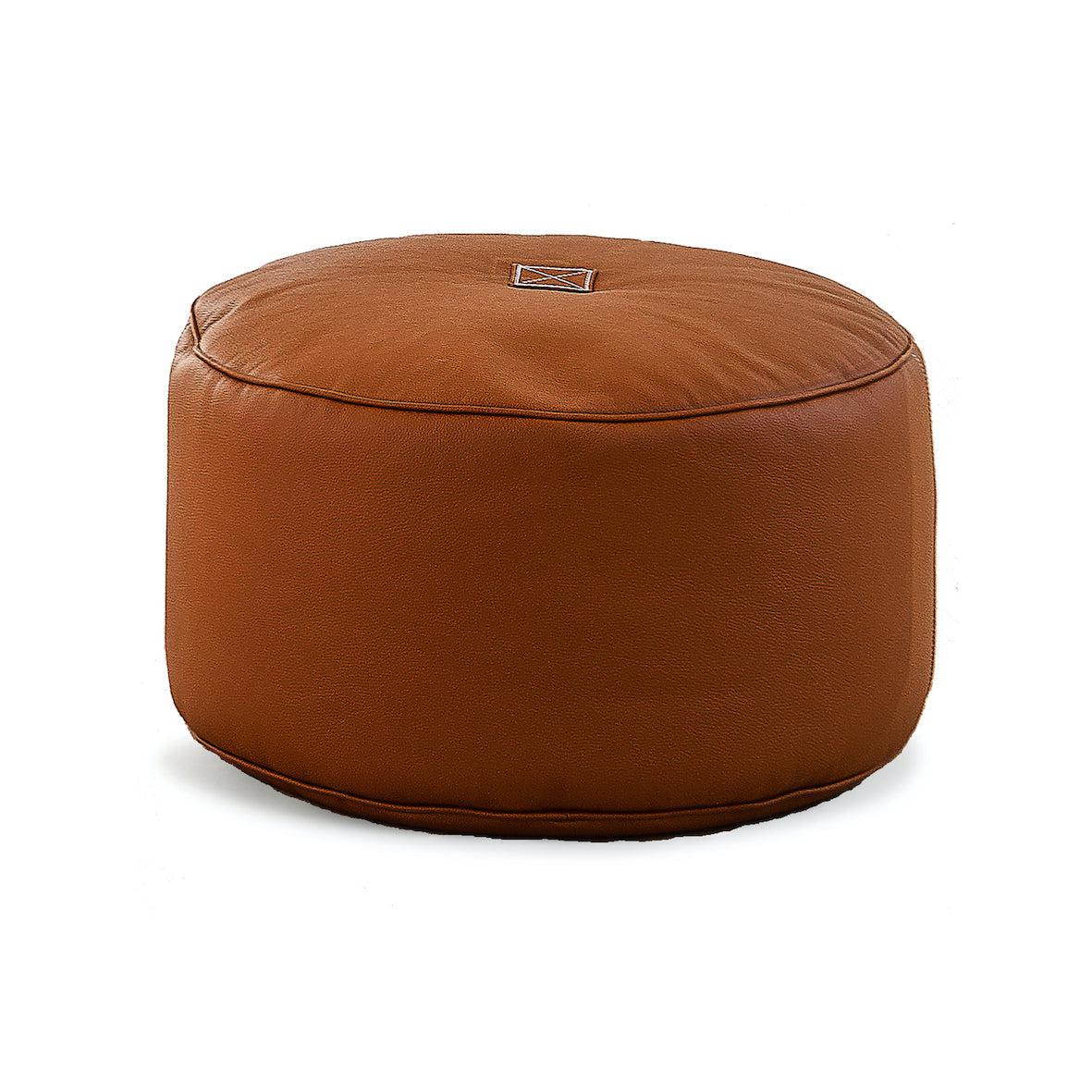 Tiny Moon Luxurious Leather Pouff - By Trimm - Real Scandinavian Quality