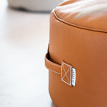 Tiny Moon Luxurious Leather Pouff - By Trimm - Real Scandinavian Quality