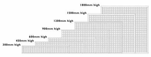 Treated Square Trellis Panel, with larger 70mm gap, ideal for growing up Pergolas and fencing