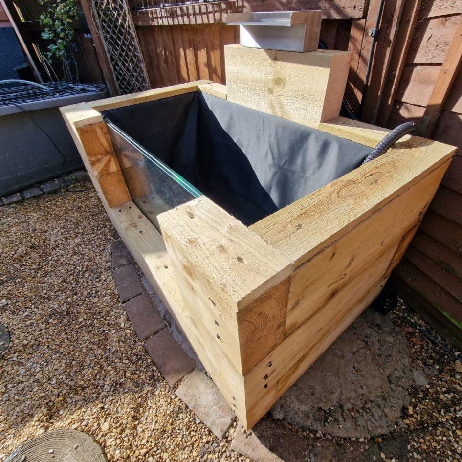 Wooden Koi LayzeePond With Window, Various Sizes & Options